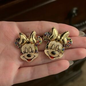 BIRTHDAY MINNIE MOUSE DISNEY EARRINGS from BaubleBar
